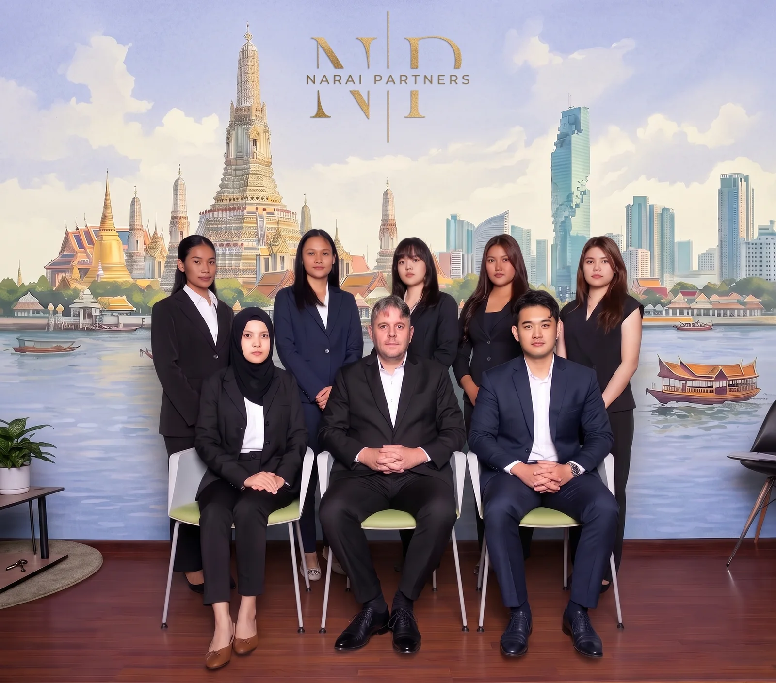 The Narai Partners team in the Bangkok office